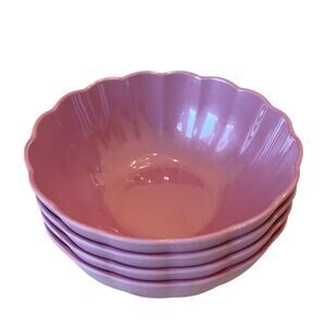Paris Hilton Hot Pink Melamine Salad Bowls 7in Set of 4 Pop of Color New